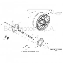 Roue arrière BETA 250 RR 2T 2019