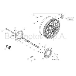 Roue arrière BETA ENDURO X-TRAINER 2T 2018/2019