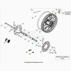 Roue arrière BETA 300 RR 2T 2020