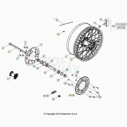 Roue arrière BETA 350 RR 4T EFI 2020