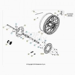 Roue arrière BETA 125 RR 2T 2020