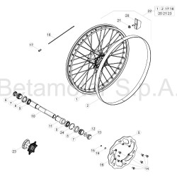 Roue avant BETA ENDURO RR / RACING 2T 2017