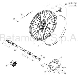 Roue avant BETA 125 RR 2T 2018