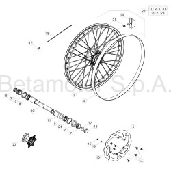 Roue avant BETA ENDURO RR / RACING 2T 2018