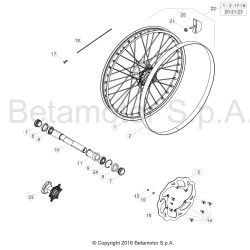 Roue avant BETA ENDURO X-TRAINER 2T 2017