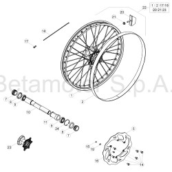 Roue avant BETA ENDURO X-TRAINER 2T 2018