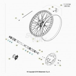 Roue avant BETA 300 RR 2T 2020