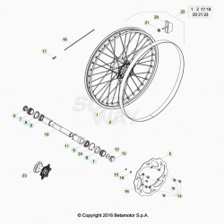 Roue avant BETA 350 RR 4T EFI 2020