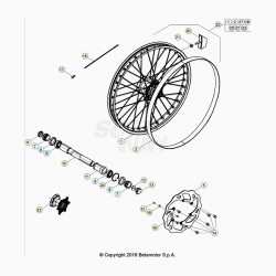 Roue avant BETA 125 RR 2T 2020