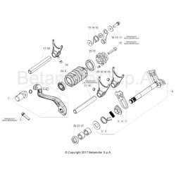 Sélecteur et axe de selection BETA 200 RR 2T 2019