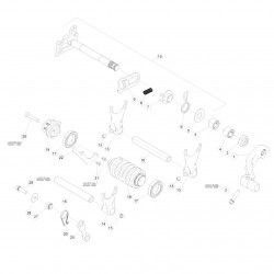 Sélecteur et axe de selection BETA RR/RACING 4T EFI 2019