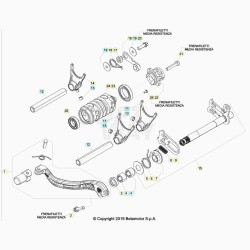 Sélecteur et axe de selection BETA 300 RR 2T 2020