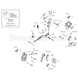 Système de frein avant et arrière BETA 125 RR 2T 2018