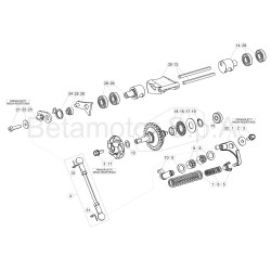 Commande de valves et pompe à eau BETA 125 RR 2T 2018