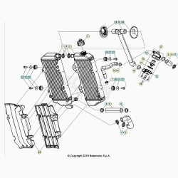 Radiateur et durites BETA 300 RR 2T 2020