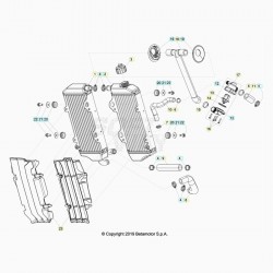 Radiateur et durites BETA 200 RR 2T 2020