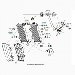 Radiateur et durites BETA 125 RR 2T 2020