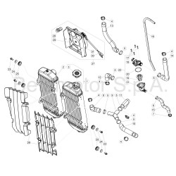 Radiateur et durites BETA ENDURO RR /RACING 4T EFI 2017