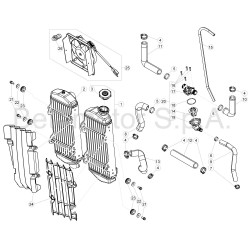 Radiateur et durites BETA ENDURO RR / RACING 2T 2018