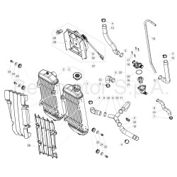 Radiateur et durites BETA ENDURO RR / RACING 4T EFI 2018