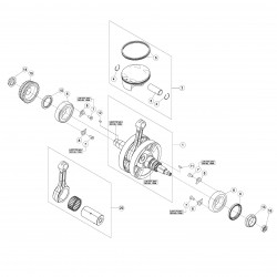 Vilebrequin et Piston BETA 430 RR 4T EFI 2019