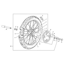 Roue avant SHERCO 300 SE-R 2T FACTORY 2017