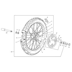 Roue avant SHERCO 300 SE-R 2T SIX DAYS 2018