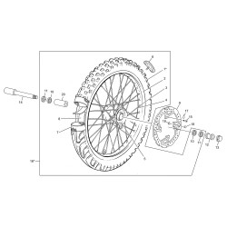 Roue avant SHERCO 250 SEF-R 4T 2019