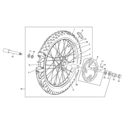 Roue avant SHERCO 250 SEF-R 4T 2020