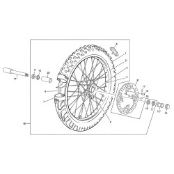 Roue avant SHERCO 250 SEF-R 4T FACTORY 2017