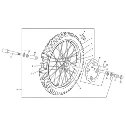 Roue avant SHERCO 250 SEF-R 4T FACTORY 2018