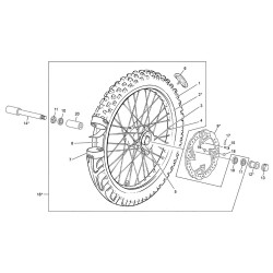 Roue avant SHERCO 450 SEF-R 4T FACTORY 2017