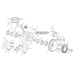 Vilebrequin, piston et allumage