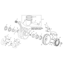 Vilebrequin, piston et allumage