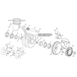 Vilebrequin, piston et allumage