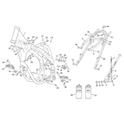 Cadre et boucle arrière SHERCO 500 SEF-R 4T 2020