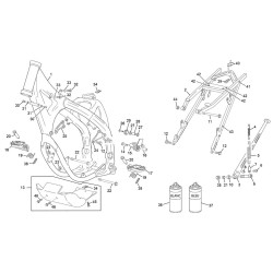 Cadre et boucle arrière SHERCO 300 SEF-R 4T FACTORY 2020