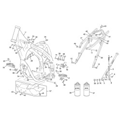 Cadre et boucle arrière SHERCO 500 SEF-R 4T FACTORY 2020