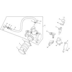 Corps d'injection SHERCO 300 SEF-R 4T FACTORY 2017