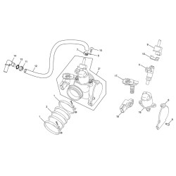 Corps d'injection SHERCO 250 SEF-R 4T FACTORY 2019