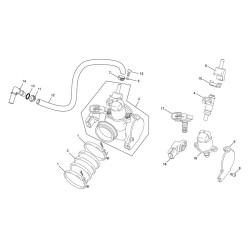 Corps d'injection SHERCO 450 SEF-R 4T FACTORY 2017