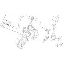 Corps d'injection SHERCO 450 SEF-R 4T FACTORY 2020