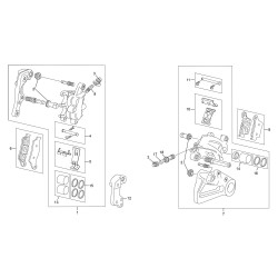 Étriers de frein avant - arrière