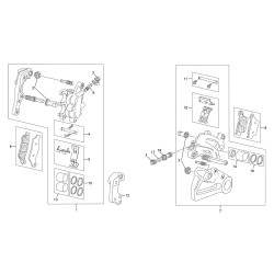 Étriers de frein avant - arrière