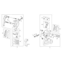 Étriers de frein avant - arrière