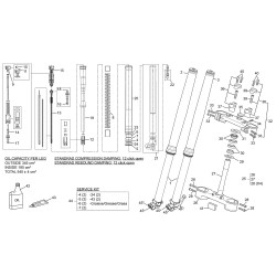 Fourche KAYABA SHERCO 300 SE-R 2T FACTORY 2020