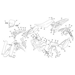 Plastiques reservoir selle SHERCO 300 SE-R 2T FACTORY 2019