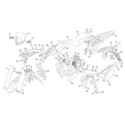 Plastiques reservoir selle SHERCO 300 SEF-R 4T 2020