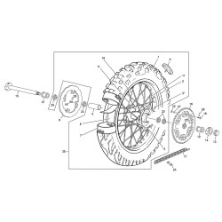 Roue arrière SHERCO 300 SE-R 2T FACTORY 2017