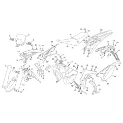 Plastiques reservoir selle SHERCO 300 SE-R 2T 2020